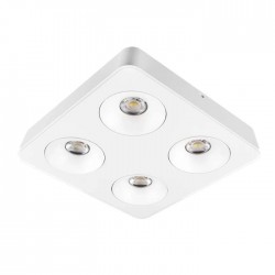 LED таванна луна Sublime, бяла, 45W