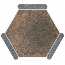 Шестоъгълен гранитогрес SLATE OXIDO