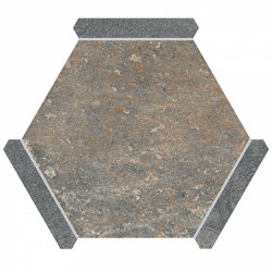 Шестоъгълен гранитогрес SLATE OXIDO