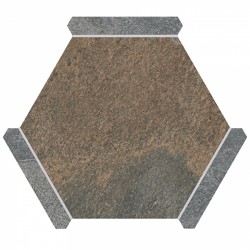 Шестоъгълен гранитогрес SLATE OXIDO