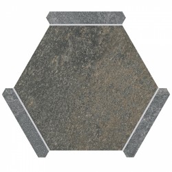 Шестоъгълен гранитогрес SLATE OXIDO