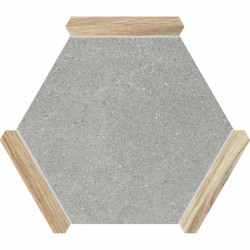 Шестоъгълен гранитогрес SACRAMENTO GRIS ROBLE