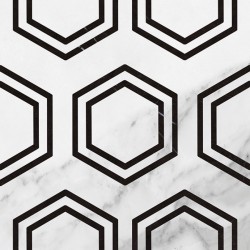 EXA – мраморен хексагонов гранитогрес