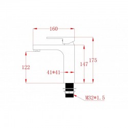 Месингов смесител за умивалник ICF 1008866 - стил и надеждност