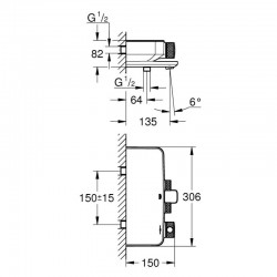 Термостатен смесител GROHE Grohtherm SmartControl, черен мат