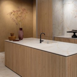 Гранитогрес Palette Mou 120x280 - топъл кафяв тон