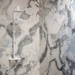 Гранитогрес Dover White 120x280 - елегантен мраморен стил