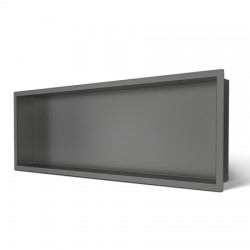 Вграден рафт Wall Box One Gun Metal 90x30
