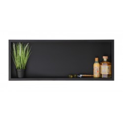 Черен дизайнерски рафт Wall Box One Black 90x30 см