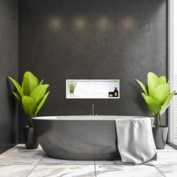 Wall Box One White - бял вграден рафт от неръждаема стомана