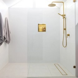 Wall Box One Gold - златен вграден рафт 30x30 см