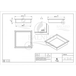 Wall Box One Gold - златен вграден рафт 30x30 см