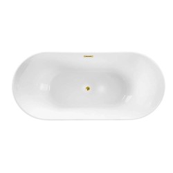 Вана Balneo PARMA с огледално златист сифон