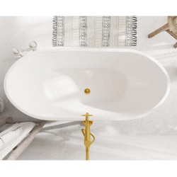 Вана Balneo PARMA с огледално златист сифон