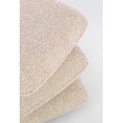 Бежов пуф Antara с ефект букле