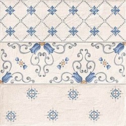 Brick Flor Almond - флорални декорни плочки