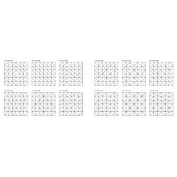 Segmento - колекция квадратен гранитогрес 15x15 см