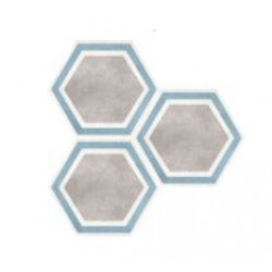 Frame Grey - сив шестоъгълен декоративен гранитогрес