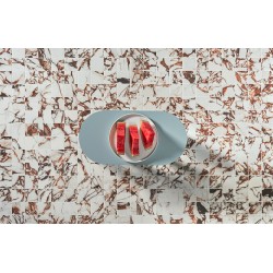 Серия ректифициран гранитогрес PULP 60х120 / 10х60 см. с мраморен модел 41ZERO42 