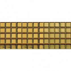 Стенни плочки за баня златист декоративен модул – Montblanc Gold Square  