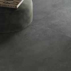 Грациозен гранитогрес за баня в цвят сянка с ефект кожа WORN SHADOW от Ariana Ceramica (Италия)