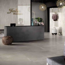 Стилен гранитогрес в сив цвят с каменен ефект CONCREA PLAIN GREY от Ariana Ceramica (Италия)