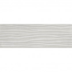 Стенни плочки за баня декор на вълни – RELIEVE TITAN WAVE WHITE 