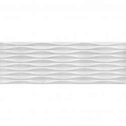Стенни плочки за баня симетричен декор – RELIEVE TITAN WHITE  