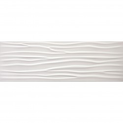 Стенни плочки за баня 3D мотив WAVE WHITE BRILLO/ MATE  