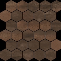 Инспириращ гранитогрес HEXAGONO ACERO COPPER от Cifre (Испания)