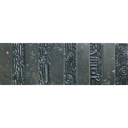 Фриз за баня с размери 10 x 30 см. Titanio Black 