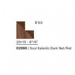 Тъмен декоративен гранитогрес Soul Kaleido Dark Nat/Ret 