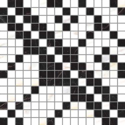 Луксозен гранитогрес като мрамор мозайка CAVA MOSAICO FIORE   