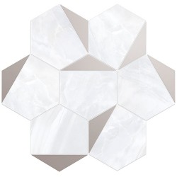 Луксозен декорен гранитогрес ESAGONA TRIANGOLI PLATINO LUSSO 