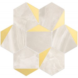 Луксозен декорен гранитогрес AMBRA ESAGONA TRIANGOLI ORO LUSSO  