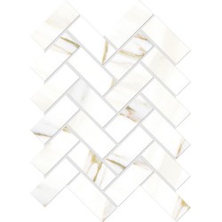 Луксозен гранитогрес като мрамор рибена кост CAVA HERRINGBONE  