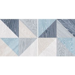 Гранитогресни плочки ефект цветно дърво акцент синьо – Melange Blue 