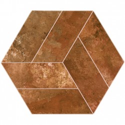 Кафяв шестоъгълен гранитогрес Basalt Brown 