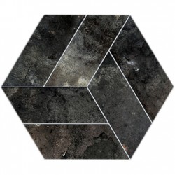 Сив-графит шестоъгълен гранитогрес Basalt Grafito  