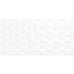 Модерни плочки за банята Fantasy Bianco Lux Struttura Prisma 3D