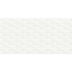 Модерни плочки за банята Fantasy Bianco Satinato Struttura Prisma 3D 
