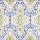 Гранитогресни плочки за под сини орнаменти – Tawriq Blue Natural