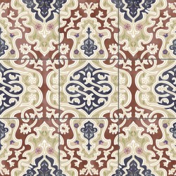 Гранитогресни плочки за под кафяви орнаменти – Tawriq Brown Natural  