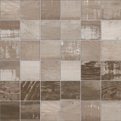 Гранитогрес тип мозайка ефект кафяво дърво – Chalkwood Brown Nat. Mosaico  