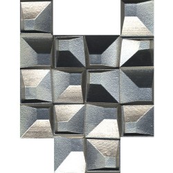 Уникални декорни плочки за баня сребро фаянс – Eclectic Silver 