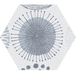 Сив гранитогрес хексагонален с декор – Tex Grey Pattern Hexag. Natural  