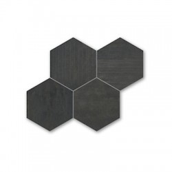 Хексагонови черни плочки гранитогрес – Malla Hexagono Negro P3690 