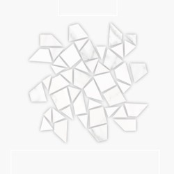Гранитогрес ефект мрамор натрошена мозайка – Mosaico Necci Blanco  