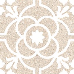 Гранитогрес в бежово декор кралски флорал – Carole Beige G198  