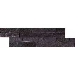Плочки за облицовка от камък кварц FACHALETA QUARTZ NEGRA 